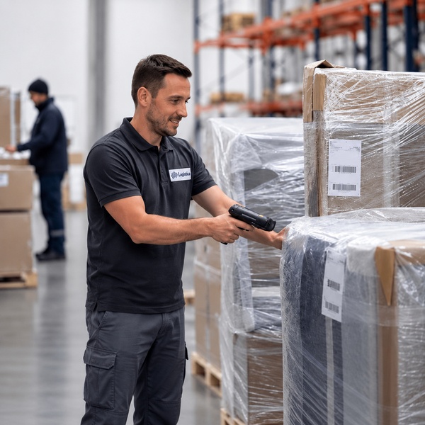 Control de bultos y escaneo de mercancía en almacén