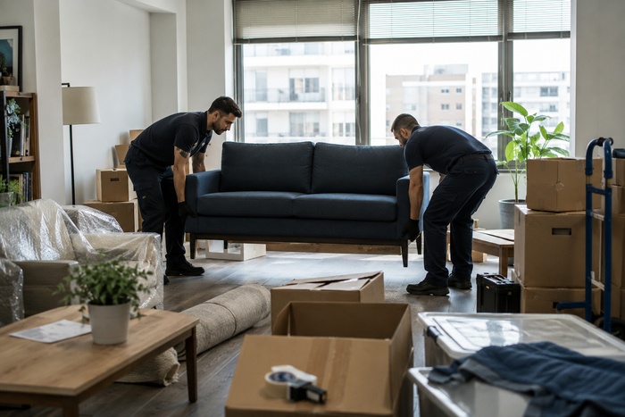 Instalación de mobiliario en vivienda piloto, apartamento u oficina